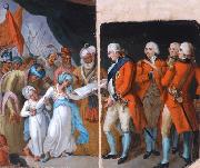 Mather Brown Mather brown lord cornwallis receiving the sons of ipu as hostages Sweden oil painting artist